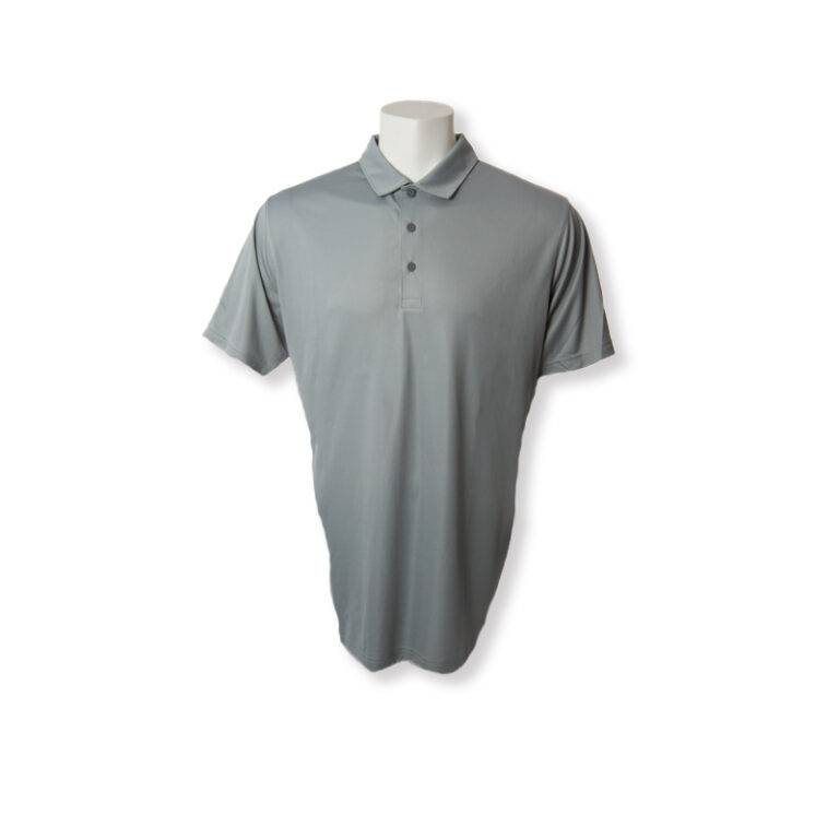 grey golf polo shirt
